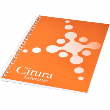 Logo trade promotional giveaways picture of: Desk-Mate® A5 notebook synthetic cover
