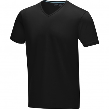 Logo trade promotional item photo of: Kawartha short sleeve men's organic V-neck t-shirt