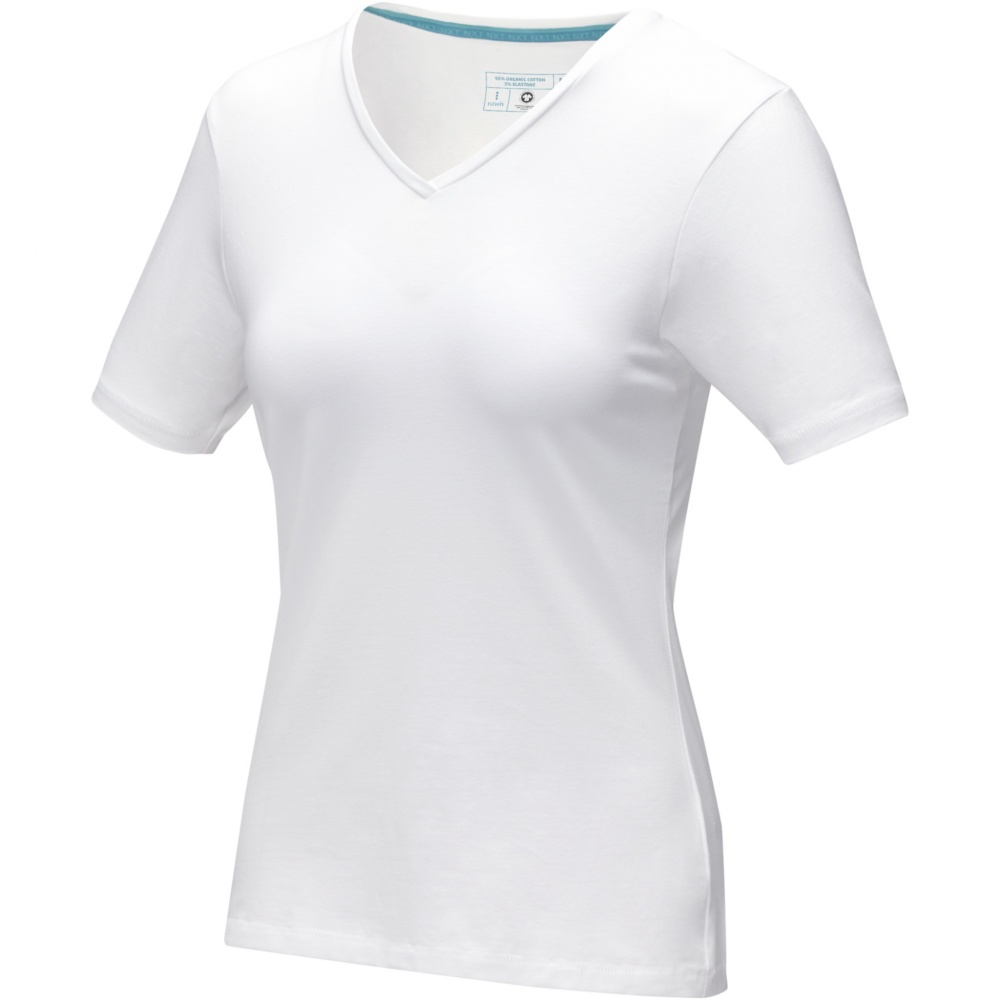 Logo trade promotional items picture of: Kawartha short sleeve women's organic V-neck t-shirt