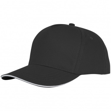 Logo trade promotional giveaways picture of: Ceto 5 panel sandwich cap