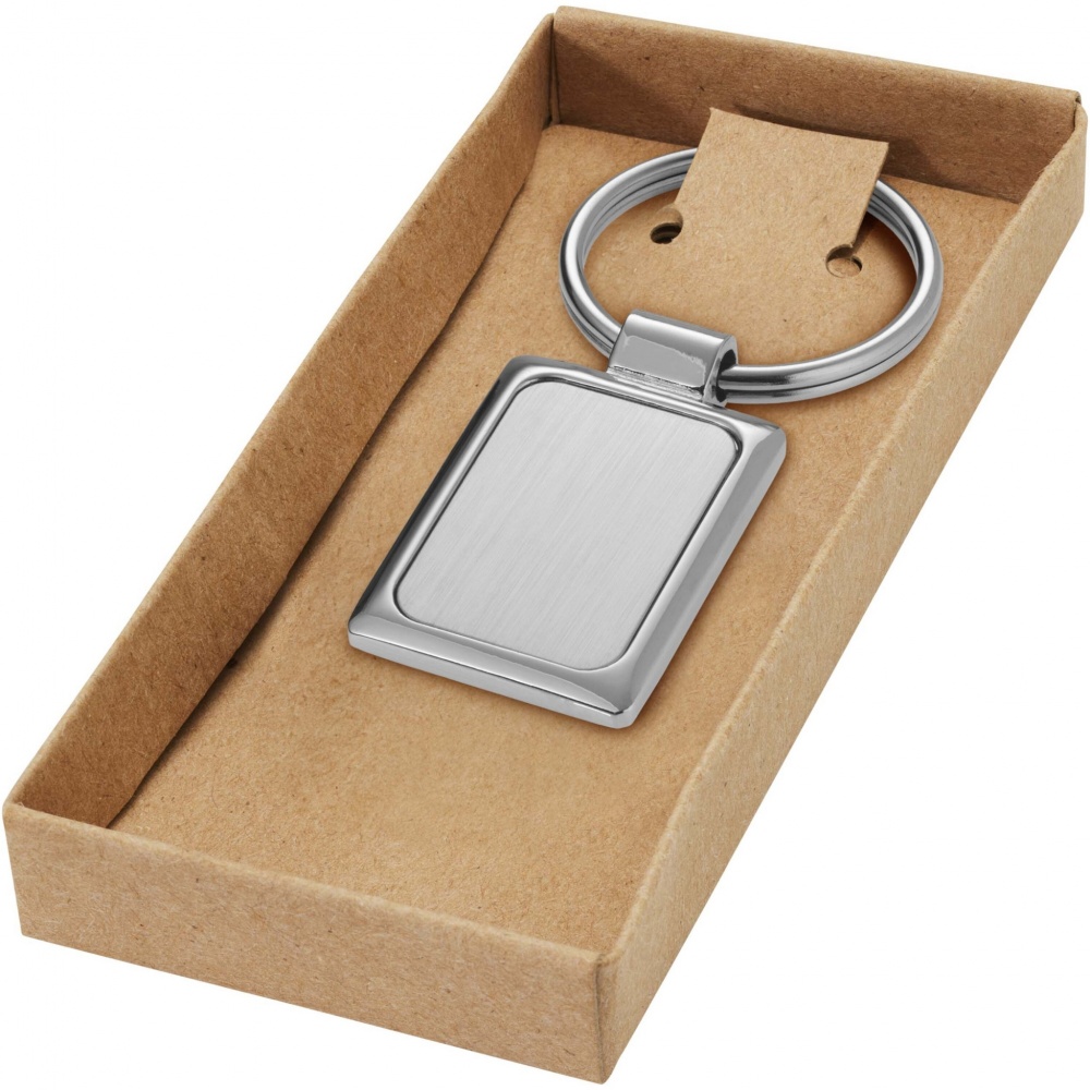 Logotrade corporate gift image of: Sergio rectangular metal keychain