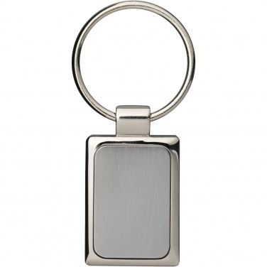 Logo trade advertising products picture of: Sergio rectangular metal keychain