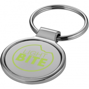 Logo trade promotional giveaways image of: Orlene round keychain