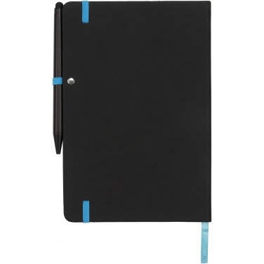 Logo trade promotional giveaways image of: Noir Edge medium notebook