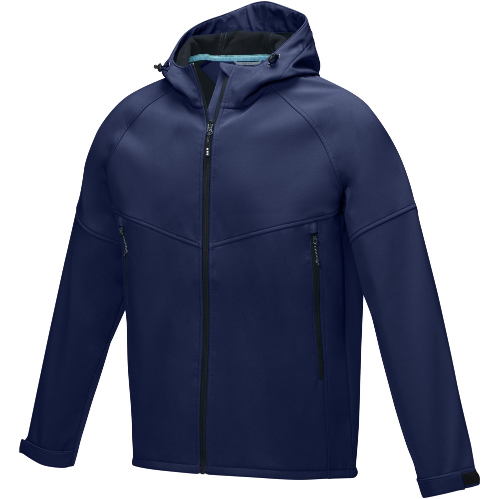 Logo trade promotional products image of: Coltan men’s GRS recycled softshell jacket