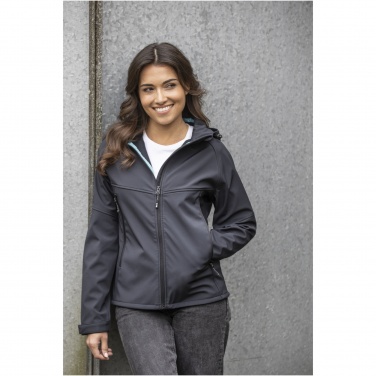 Logo trade corporate gift photo of: Coltan women’s GRS recycled softshell jacket