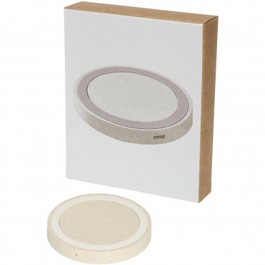 Logotrade promotional giveaways photo of: Naka 5W wheat straw wireless charging pad