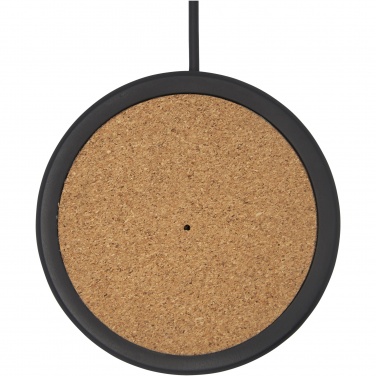 Logo trade promotional products image of: Kivi 10W limestone/cork wireless charging pad