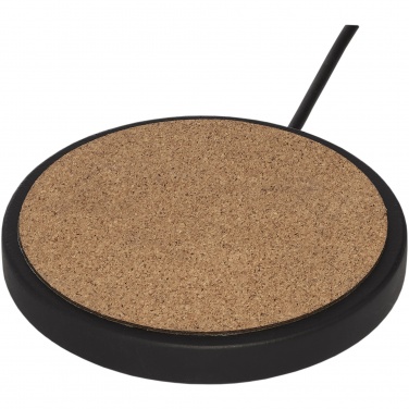 Logo trade advertising products picture of: Kivi 10W limestone/cork wireless charging pad