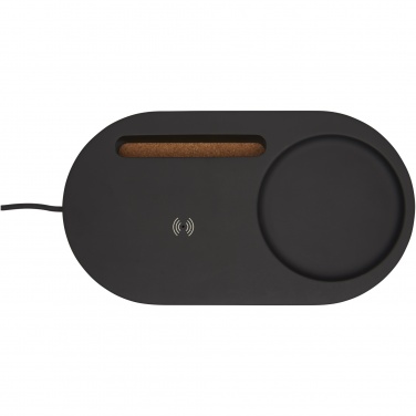 Logo trade corporate gifts image of: Klip 5W wireless charging desk organizer