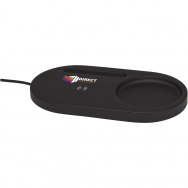 Logo trade business gift photo of: Klip 5W wireless charging desk organizer