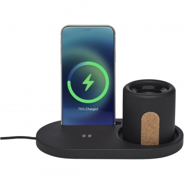 Logo trade promotional item photo of: Klip 5W wireless charging desk organizer