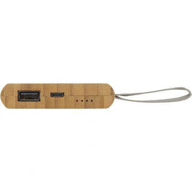Logo trade advertising products image of: Tulda 5000 mAh bamboo power bank