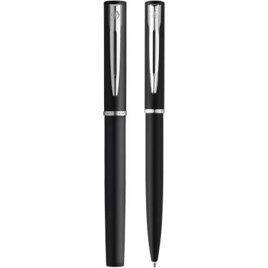 Logo trade promotional merchandise photo of: Waterman Allure ballpoint and rollerball pen set
