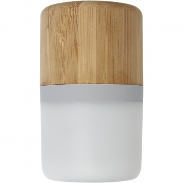Logotrade promotional giveaway image of: Aurea bamboo Bluetooth® speaker with light 