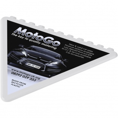 Logo trade promotional item photo of: Frosty triangular recycled plastic ice scraper