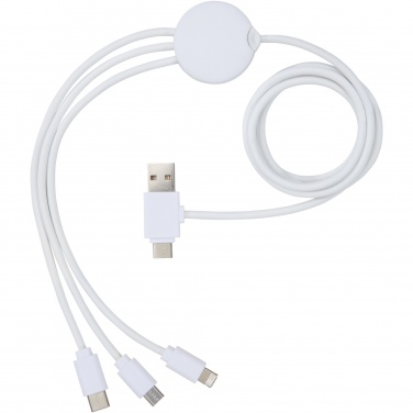 Logo trade advertising products image of: Pure 5-in-1 charging cable with antibacterial additive