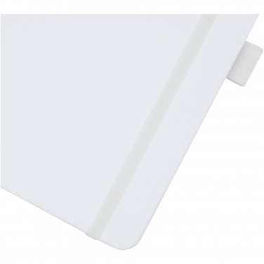 Logo trade promotional giveaways image of: Honua A5 recycled paper notebook with recycled PET cover
