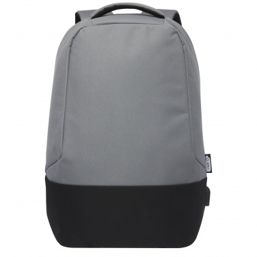 Logo trade business gifts image of: Cover GRS RPET anti-theft backpack 18L