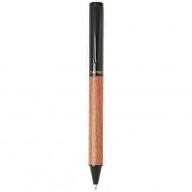 Logo trade promotional giveaways picture of: Timbre wood ballpoint pen
