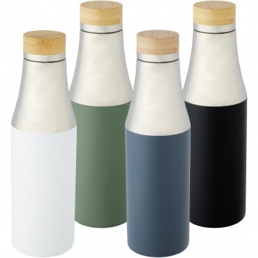 Logo trade corporate gift photo of: Hulan 540 ml copper vacuum insulated stainless steel bottle with bamboo lid