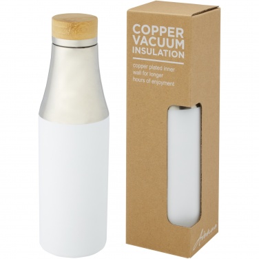Logotrade promotional giveaways photo of: Hulan 540 ml copper vacuum insulated stainless steel bottle with bamboo lid