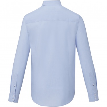 Logo trade promotional giveaways image of: Cuprite long sleeve men's organic shirt