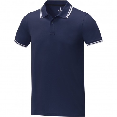 Logo trade corporate gifts picture of: Amarago short sleeve men's tipping polo