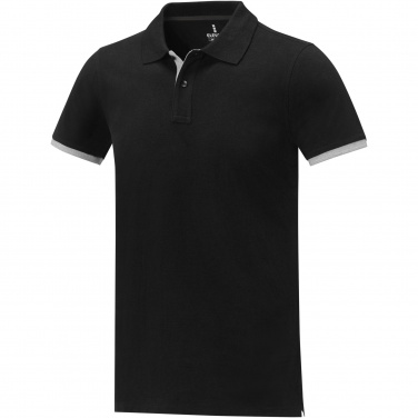 Logo trade corporate gifts image of: Morgan short sleeve men's duotone polo