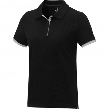 Logotrade promotional item picture of: Morgan short sleeve women's duotone polo