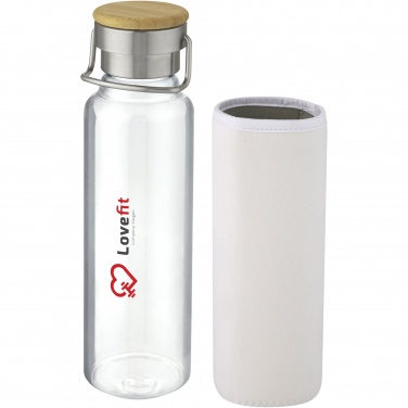 Logo trade promotional gift photo of: Thor 660 ml glass bottle with neoprene sleeve