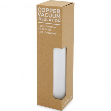 Logo trade promotional merchandise image of: Marka 600 ml copper vacuum insulated bottle with metal loop