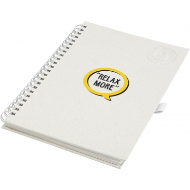 Logotrade corporate gift picture of: Dairy Dream A5 size reference recycled milk cartons spiral notebook