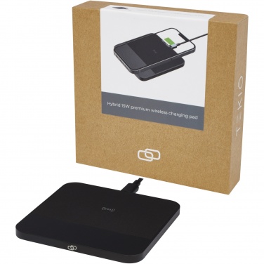 Logo trade promotional merchandise image of: Hybrid 15W premium wireless charging pad