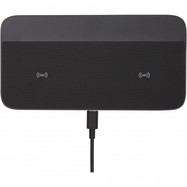 Logo trade promotional merchandise picture of: Hybrid 15W premium dual wireless charging pad