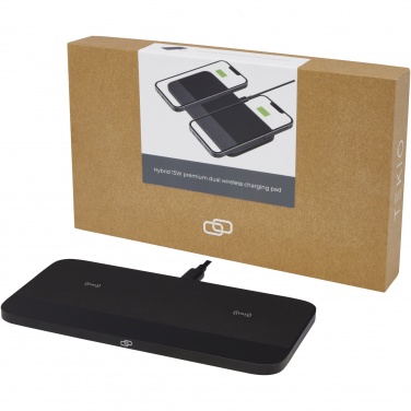 Logotrade promotional item image of: Hybrid 15W premium dual wireless charging pad