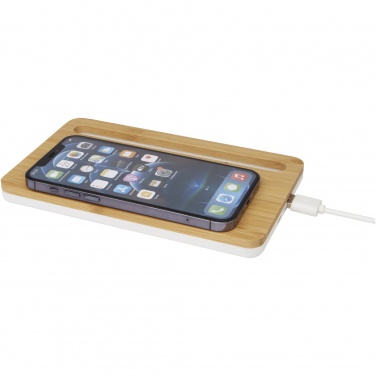 Logo trade promotional items picture of: Medake 10W bamboo wireless charger