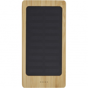 Logotrade business gift image of: Alata 8000 mAh bamboo solar power bank