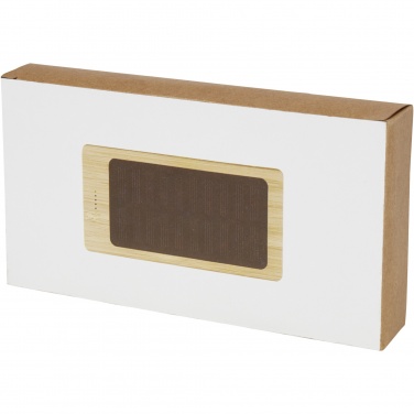 Logo trade promotional giveaways picture of: Alata 8000 mAh bamboo solar power bank