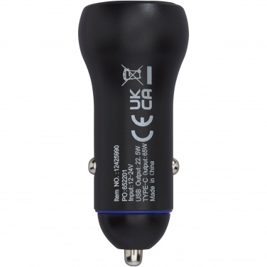 Logo trade promotional products image of: Pilot dual 55W USB-C/USB-A car charger