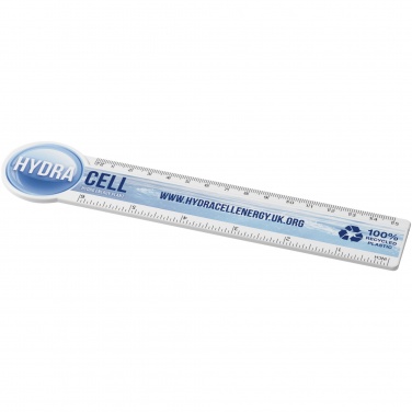 Logotrade promotional product image of: Tait 15 cm circle-shaped recycled plastic ruler 