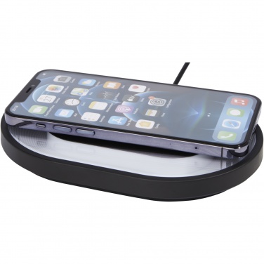 Logo trade business gifts image of: Ray wireless charging pad with RGB mood light
