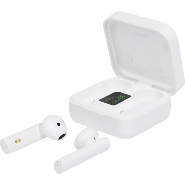 Logo trade advertising products image of: Tayo solar charging TWS earbuds 