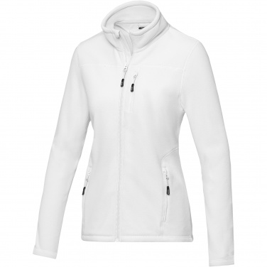 Logo trade promotional giveaways image of: Amber women's GRS recycled full zip fleece jacket