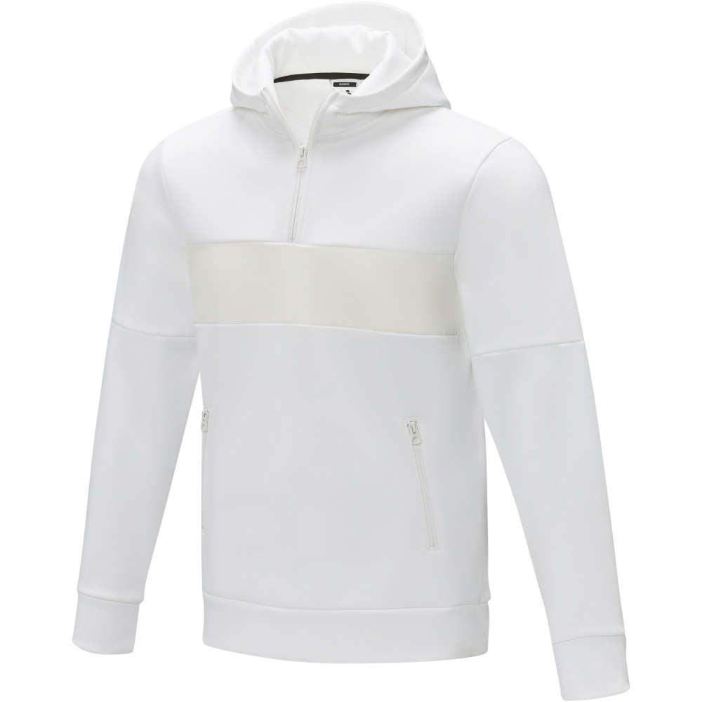 Logo trade promotional gifts picture of: Sayan men's half zip anorak hooded sweater