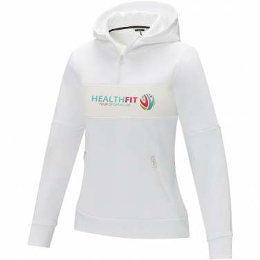 Logotrade promotional item image of: Sayan women's half zip anorak hooded sweater