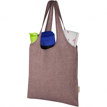 Logo trade promotional items picture of: Pheebs 150 g/m² recycled cotton trendy tote bag 7L