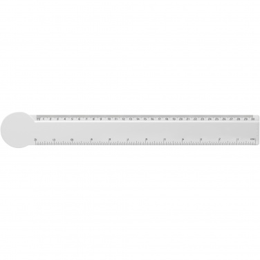 Logo trade advertising products picture of: Tait 30cm circle-shaped recycled plastic ruler