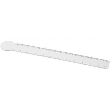 Logo trade promotional merchandise picture of: Tait 30cm circle-shaped recycled plastic ruler