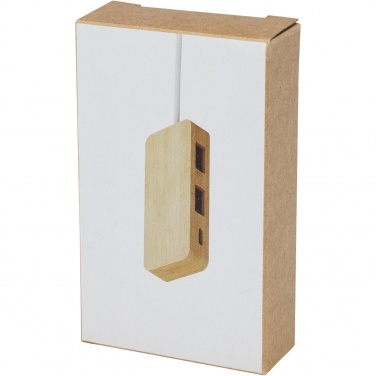Logo trade promotional giveaway photo of: Tapas bamboo USB hub